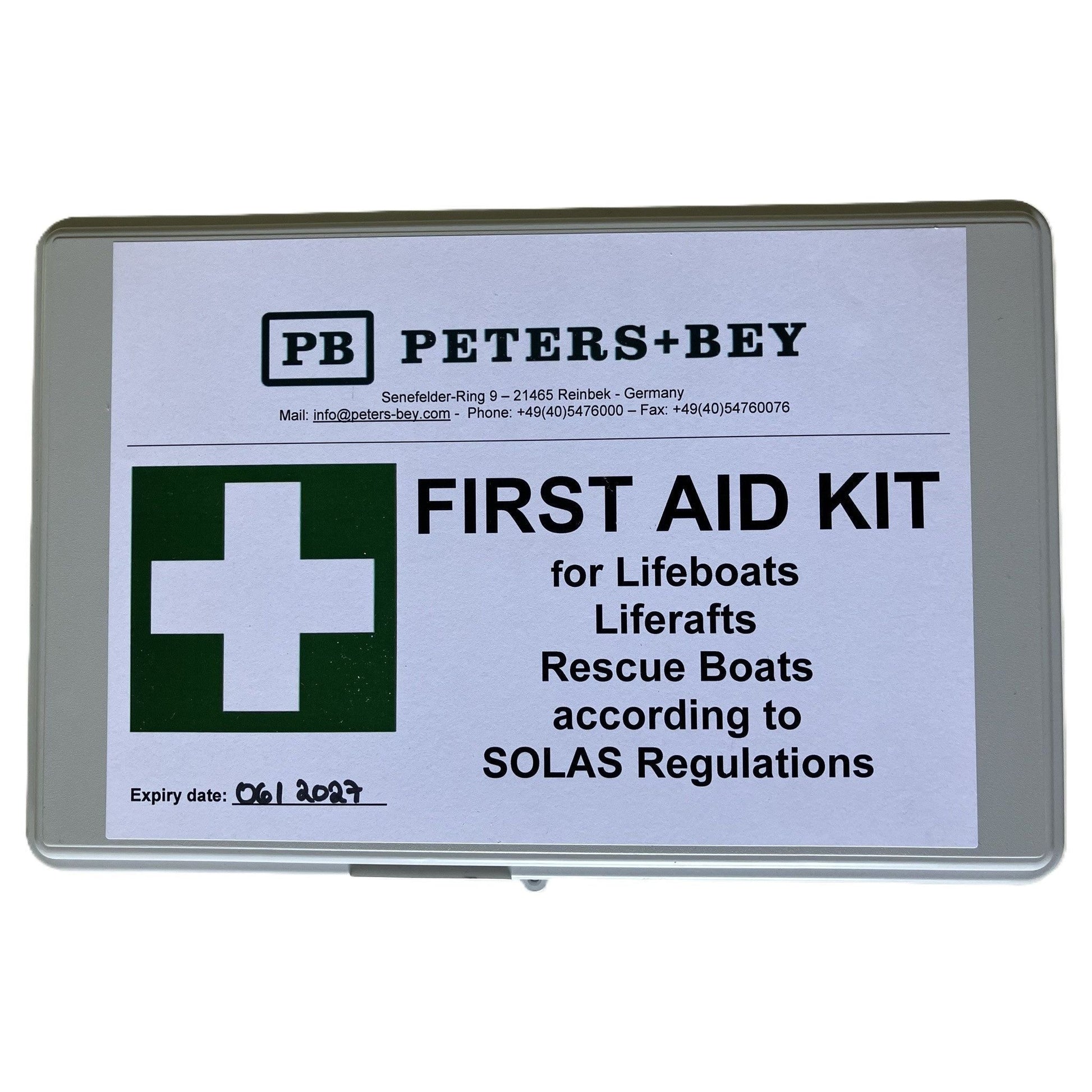 Notapotheke für Rettungsboote und Rettungsinseln (Erste-Hilfe-Kasten) von SeaCurity GmbH