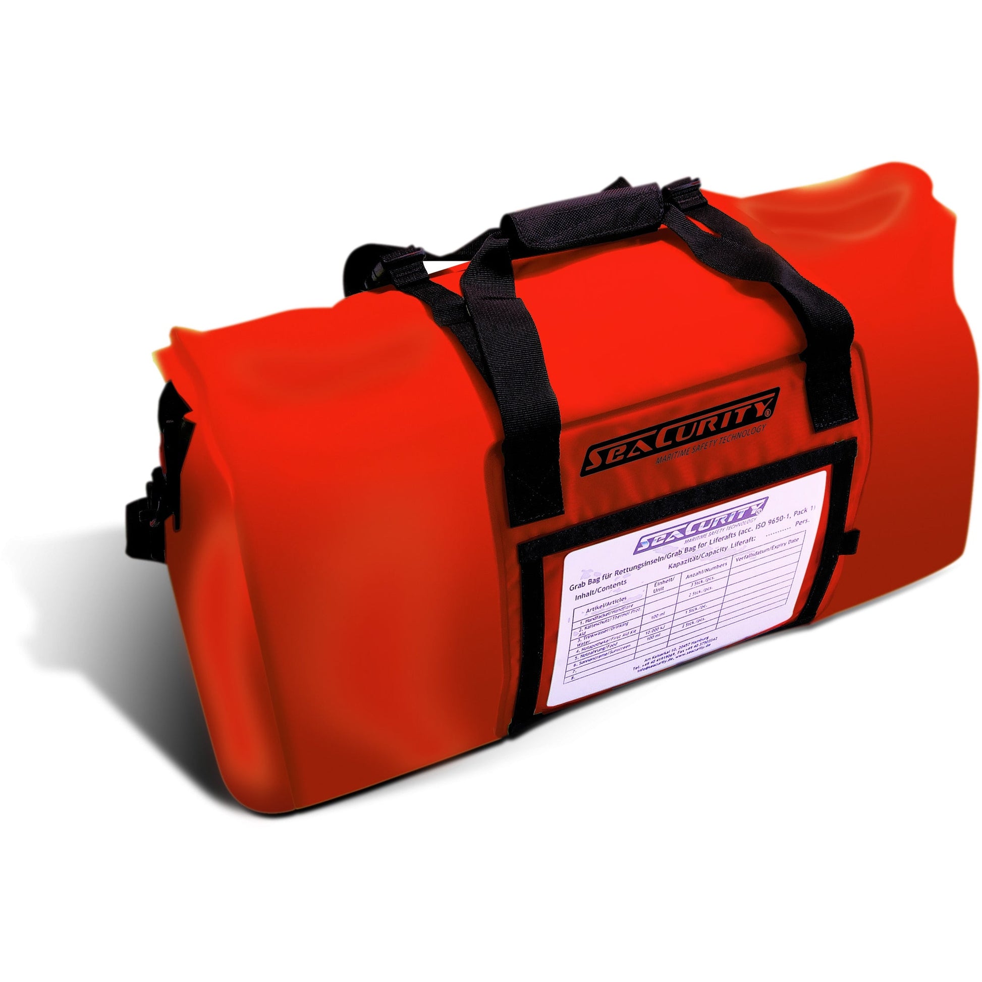 Grab Bags für Rettungsinseln nach ISO 9650-1 von SeaCurity GmbH