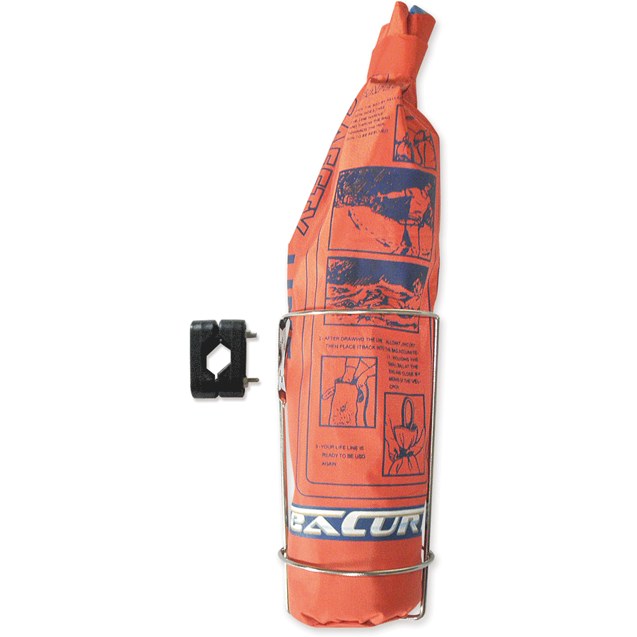 Rettungswurfleine in Tasche mit Halter - SeaCurity GmbH
