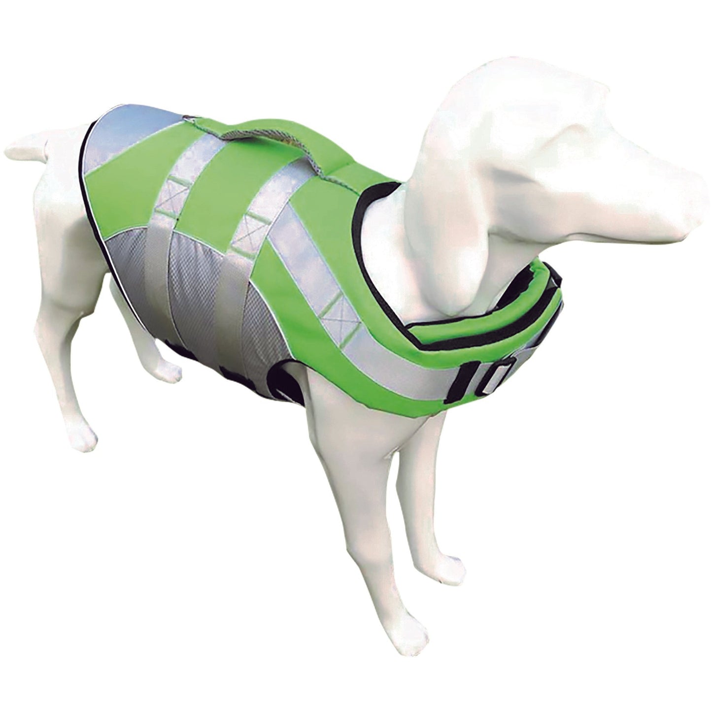 Rettungsweste für Hunde, neon-grün, mit Leine von SeaCurity GmbH