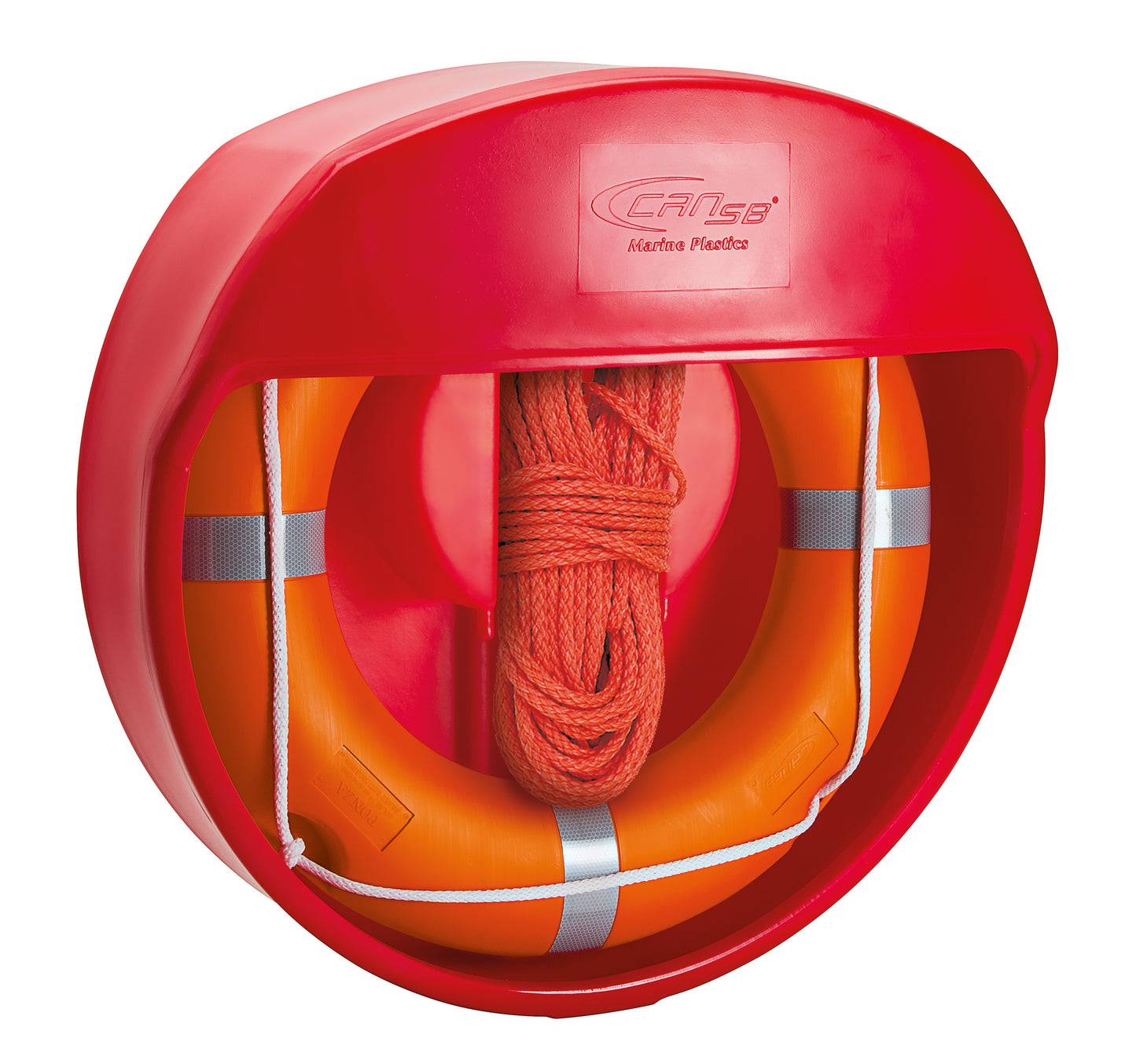 Rettungsringkasten,offen, rot