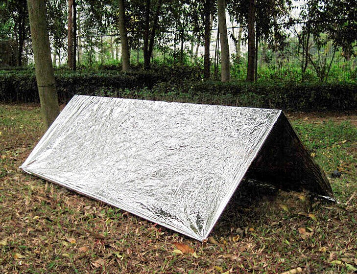 Rettungsdecke silber/gold, 160 cm x 210 cm